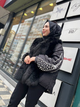 İthal Kaz Tüyü İncili Tasarım Mont