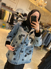 İthal Tasarım Jean Ceket