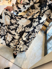 DESENLİ KREP ELBİSE