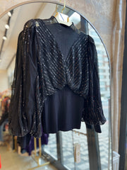 İthal Pullu Bluz Siyah