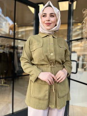 Tensel Gold Düğmeli Ceket