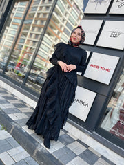 İthal Volanlı Elbise