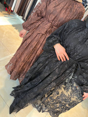 İthal Dantel Tasarım Elbise