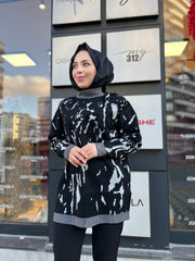 Kayra İşlemeli Triko Tunik