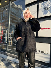 Tığ Triko Angora Ceket