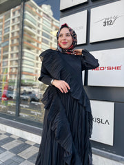 İthal Volanlı Elbise