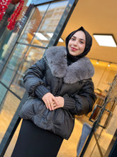 İthal Tasarım Kaz Tüyü Mont