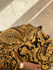 DESENLİ KREP ELBİSE