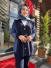 Tığ Triko Kumaş Detaylı Hırka