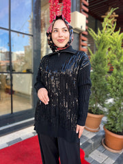 Kayra Pullu Triko Tunik