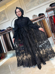 İthal Dantel Tasarım Elbise