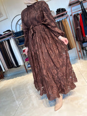 İthal Dantel Tasarım Elbise