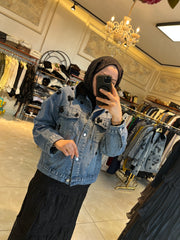 İthal Tasarım Jean Ceket