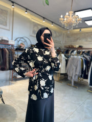 Jakarlı Bağlamalı Gömlek