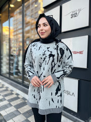 Kayra İşlemeli Triko Tunik