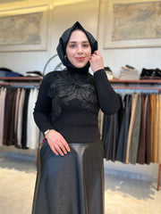 İthal Boncuklu Tasarım Bluz