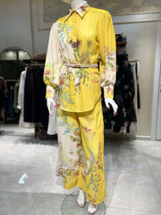 İthal Keten Pantolonlu Takım