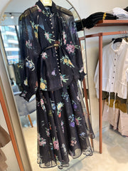 İthal Çiçek Desenli Etekli Takım