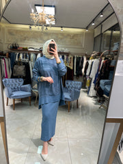 Nuss 3009 İpek Cupra Tunik