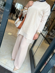 Tığ Triko 3019 Önü Dantel Tunik