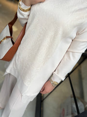 Tığ Triko 3019 Önü Dantel Tunik