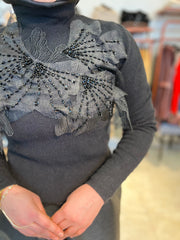 İthal Boncuklu Tasarım Bluz