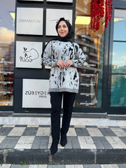 Kayra İşlemeli Triko Tunik