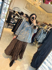 İthal Tasarım Jean Ceket