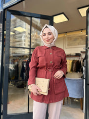 Tensel Gold Düğmeli Ceket