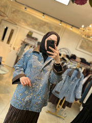 İthal Tasarım Jean Ceket