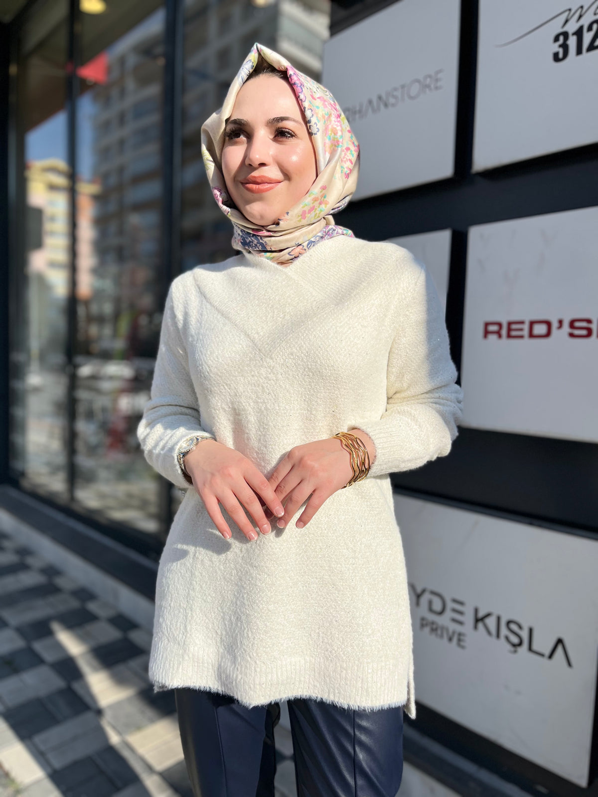 Tığ Triko Pullu Kazak