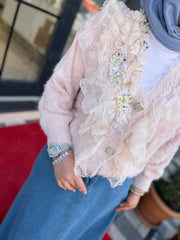 İthal Tasarım Angora Hırka