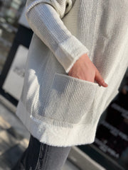 Tığ Triko Gümüş Simli Hırka