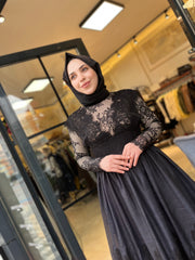 İthal Dantel Tasarım Elbise