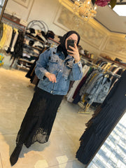 İthal Tasarım Jean Ceket