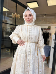 İthal Dantel Otantik Elbise