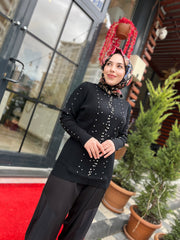 Tığ Triko Taşlı Triko