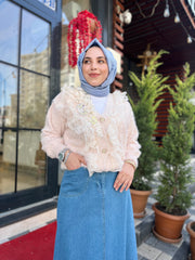 İthal Tasarım Angora Hırka