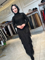 İthal Boncuklu Transparan Bluz