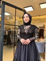 İthal Dantel Tasarım Elbise