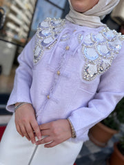 İthal Tasarım Angora Hırka