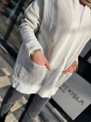 Tığ Triko Gümüş Simli Hırka