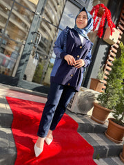 Tığ Triko Kumaş Detaylı Hırka