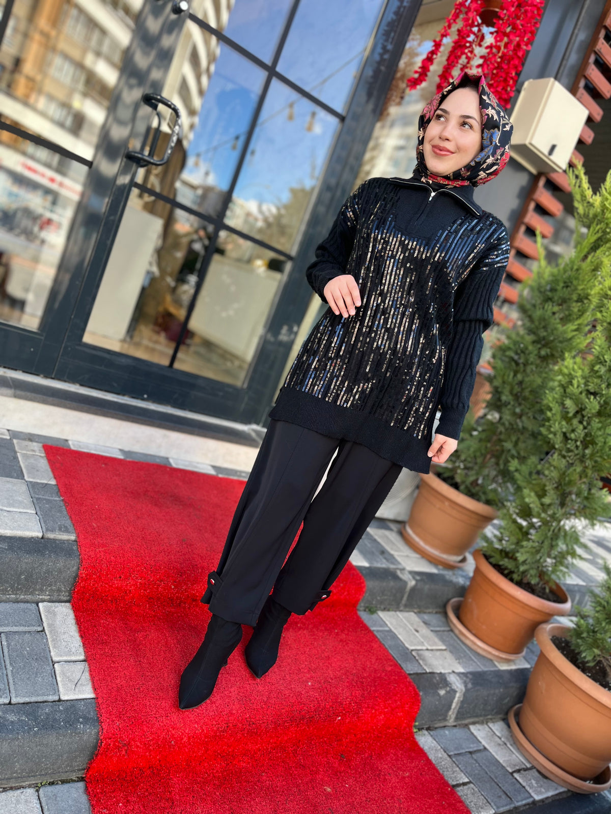 Kayra Pullu Triko Tunik