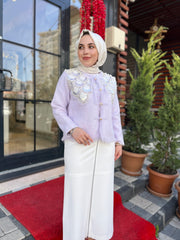 İthal Tasarım Angora Hırka