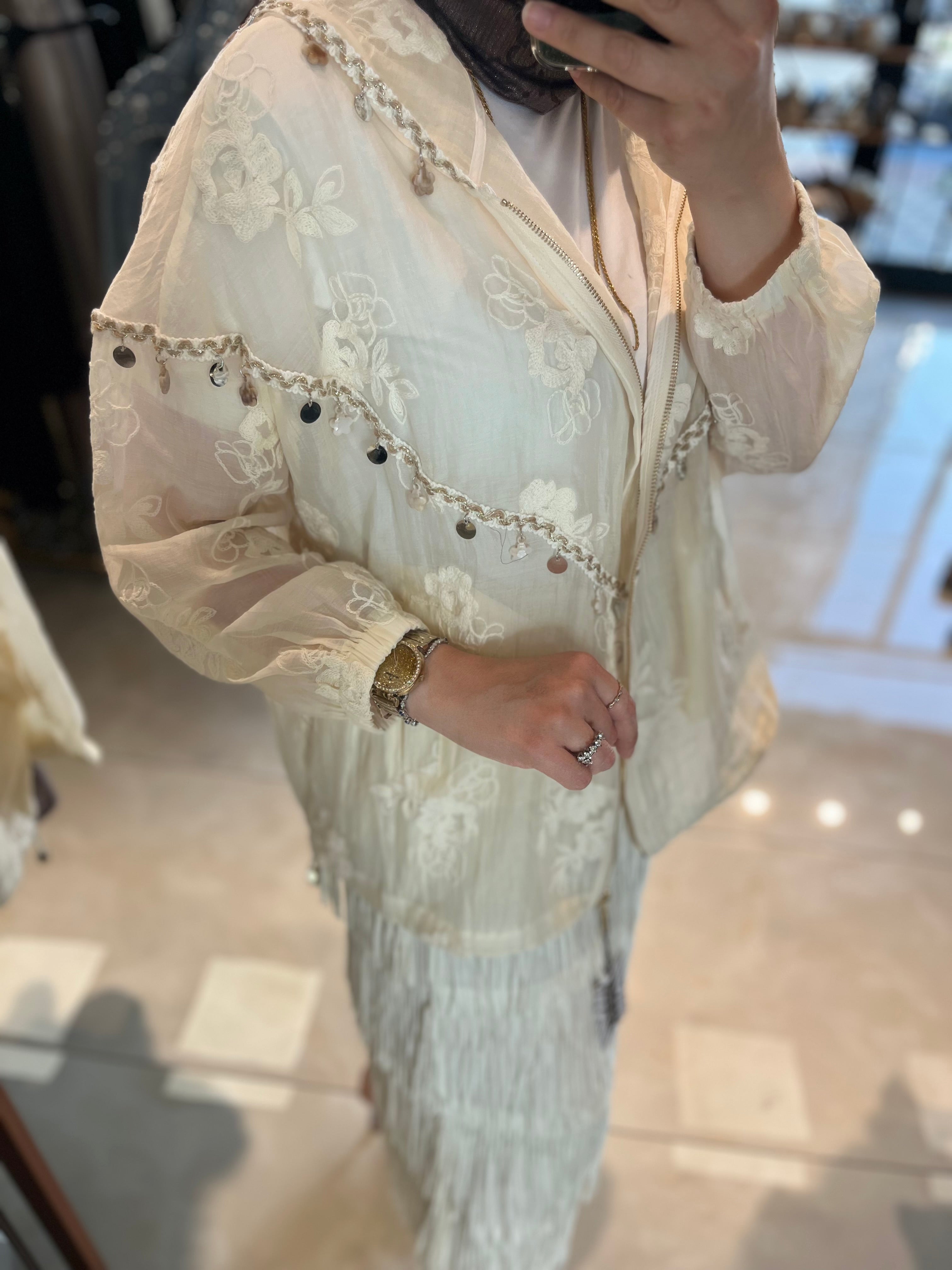 NATURAL DANTEL PULLU  BOMBER CEKET