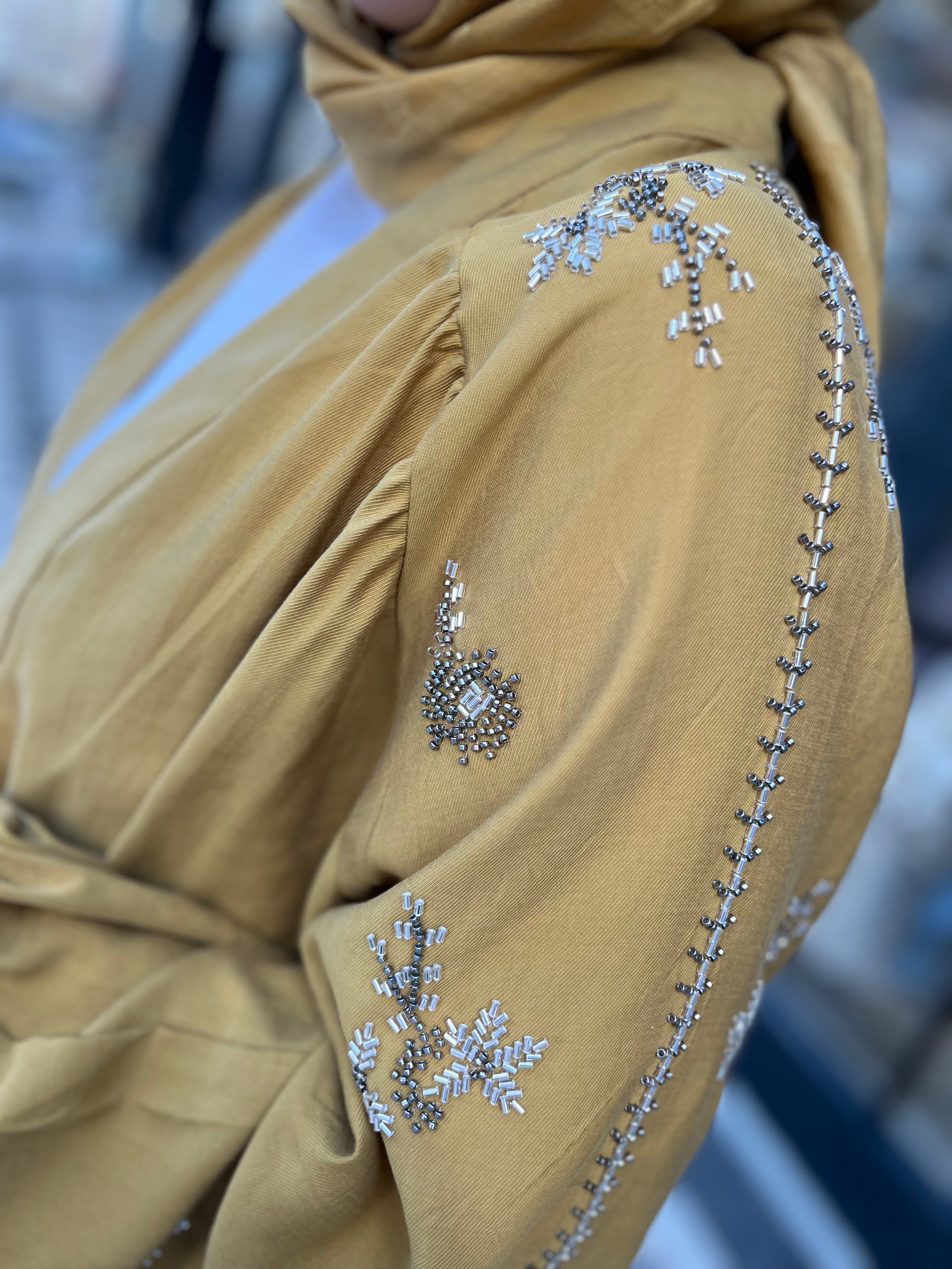 Orfeo Negro 34371 Kimono Takım Hardal