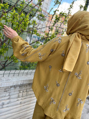 Orfeo Negro 34371 Kimono Takım Hardal